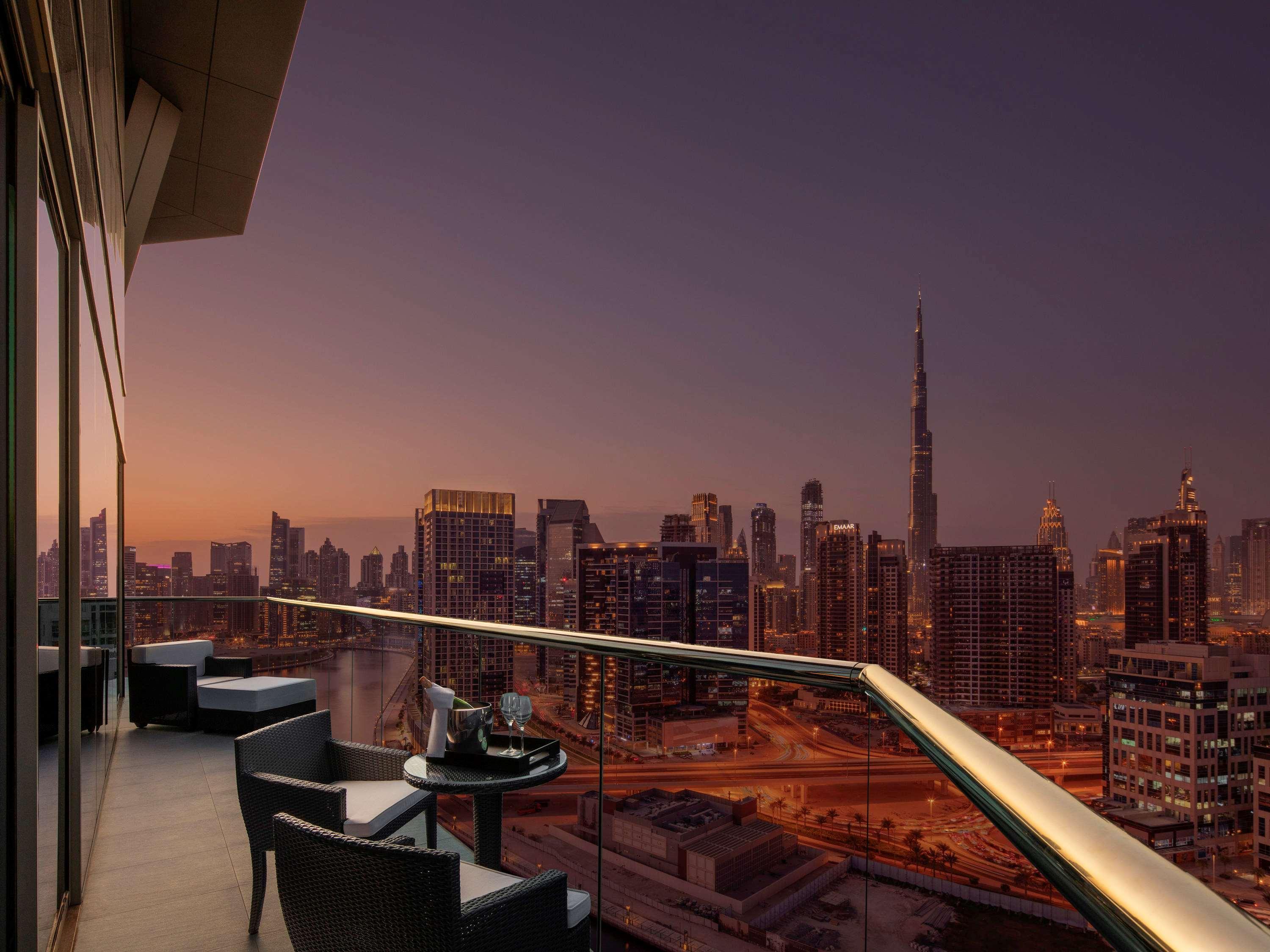 Hyde Hotel دبي المظهر الخارجي الصورة View from the hotel